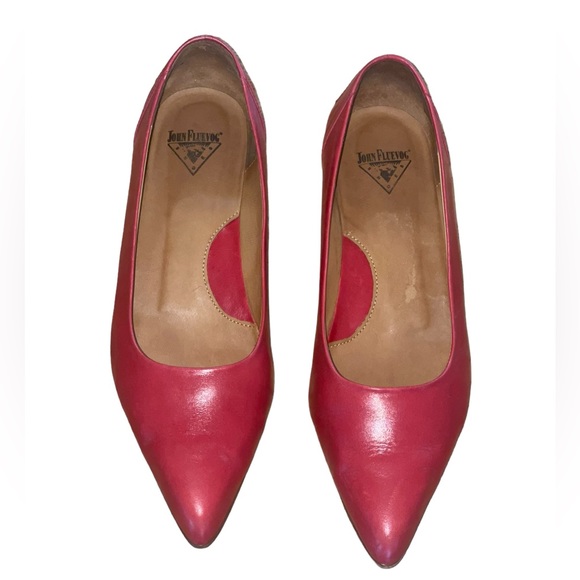 John Fluevog Presence Impulse Red flats. Size  7 *Discontinued styles GUC - Picture 3 of 12